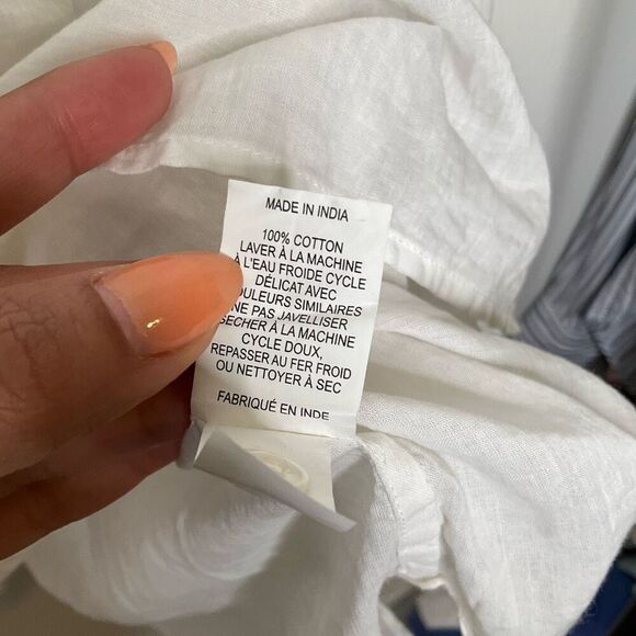 Nili Lotan Button Mandarin Collar Blouse - Picture 7 of 8